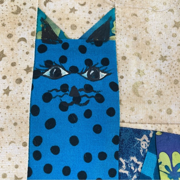 Handmade Quilted Cat Panel - Picture 6 of 11